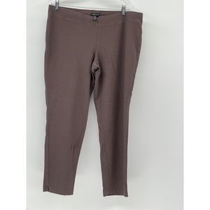 Eileen Fisher Crepe Pants Women Size XL Brown Taupe‎